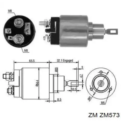  Interruptor magnético, estárter para Volvo 240 P242, P244