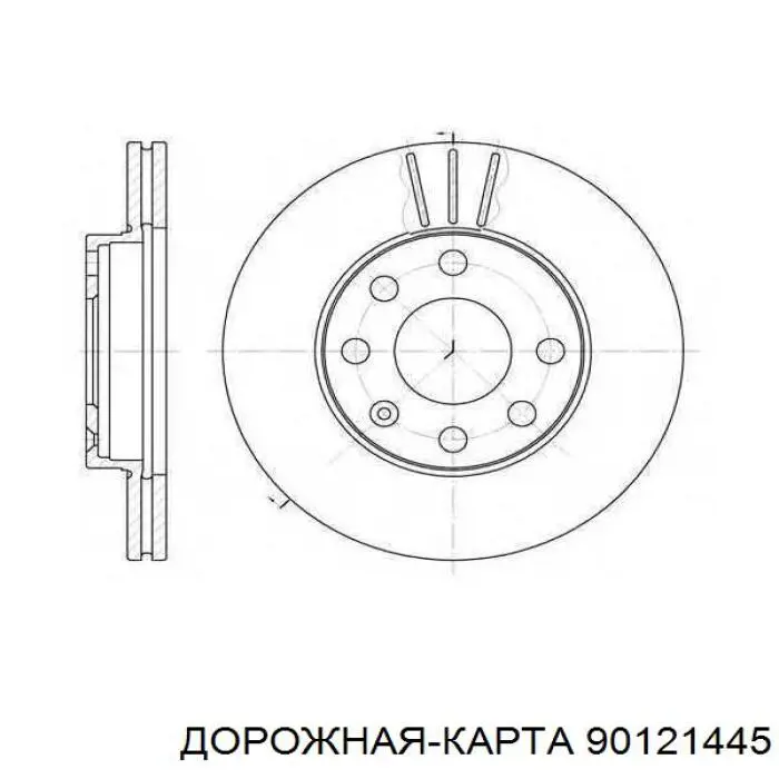 90121445 Дорожная Карта freno de disco delantero