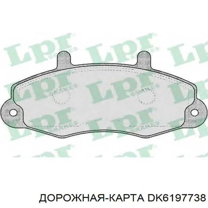 DK.6197738 Дорожная Карта pastillas de freno delanteras