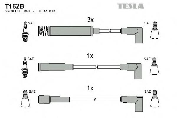 T162B Tesla juego de cables de encendido