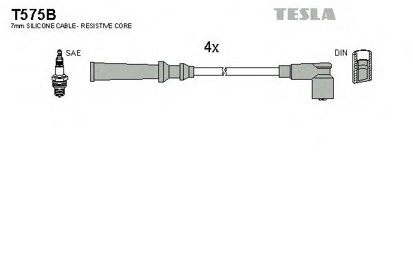 T575B Tesla juego de cables de encendido