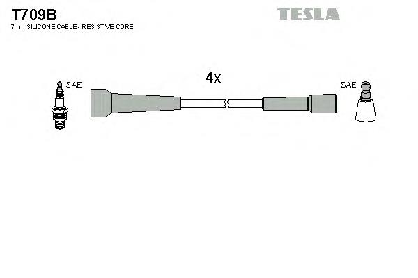 T709B Tesla juego de cables de encendido