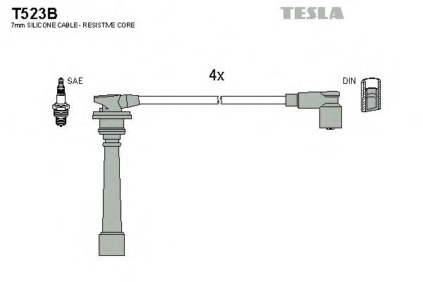 T523B Tesla juego de cables de encendido