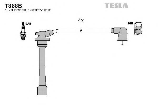 T868B Tesla juego de cables de encendido