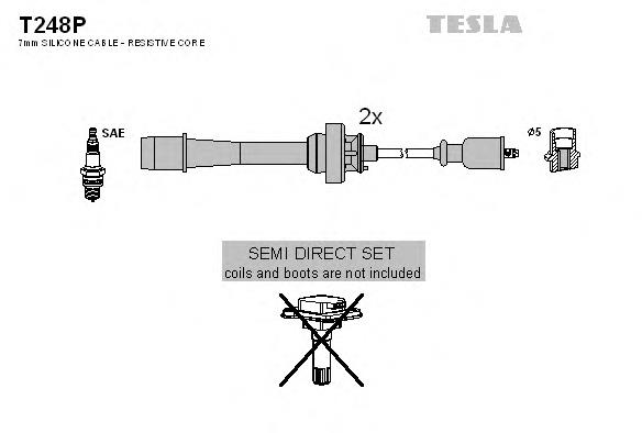 T248P Tesla juego de cables de encendido