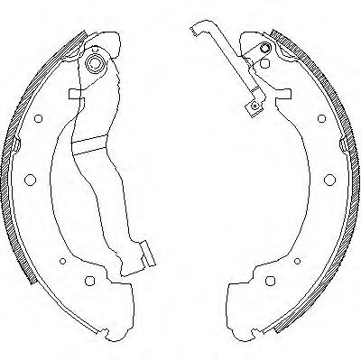 Z440200 Woking zapatas de frenos de tambor traseras