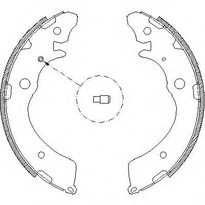 Z4383.00 Woking zapatas de frenos de tambor traseras