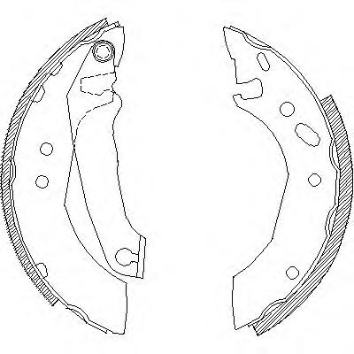 Z450700 Woking juego de zapatas de frenos, freno de estacionamiento