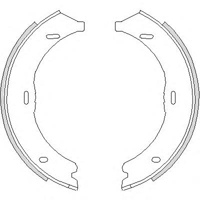 Z474500 Woking juego de zapatas de frenos, freno de estacionamiento