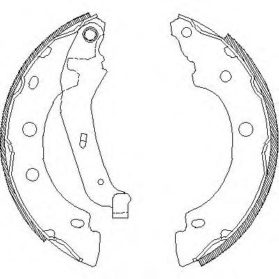 Z4043.00 Woking zapatas de frenos de tambor traseras