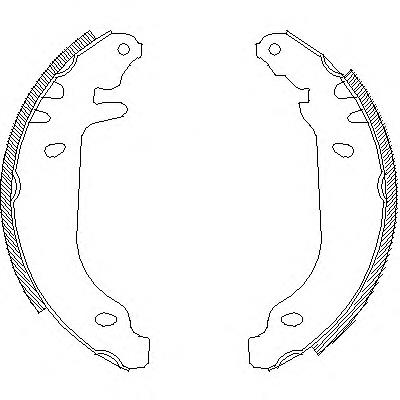 Z4169.00 Woking zapatas de frenos de tambor traseras