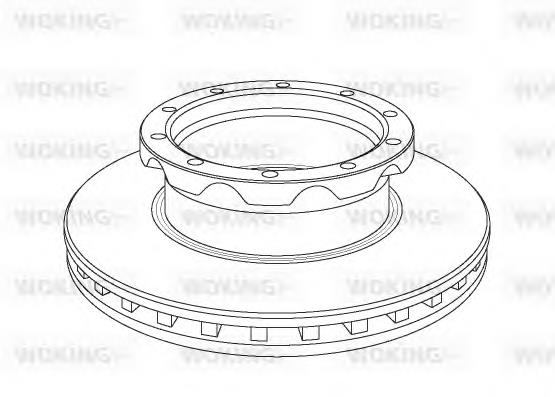 NSA105020 Woking freno de disco delantero