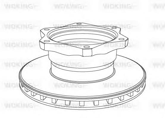 NSA105820 Woking disco de freno trasero