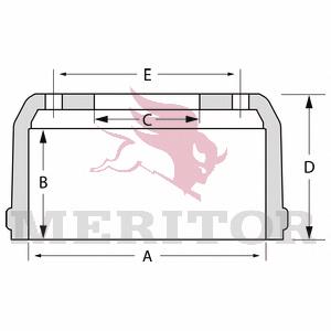 MBD1010 Arvin Meritor freno de tambor trasero