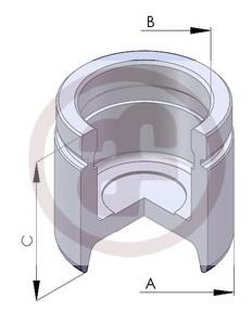 D02563 Autofren émbolo, pinza del freno delantera