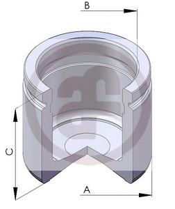 D02579 Autofren émbolo, pinza del freno delantera