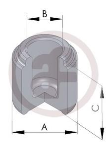 Émbolo, pinza del freno delantera D025118 Autofren