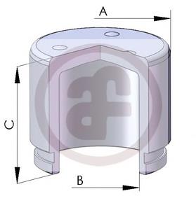 D025223 Autofren émbolo, pinza del freno delantera