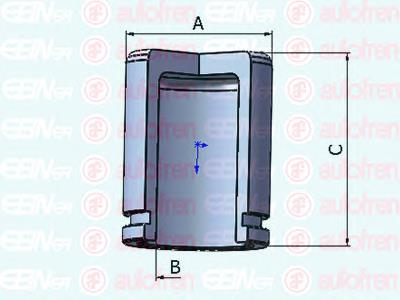 D025317 Autofren émbolo, pinza del freno delantera