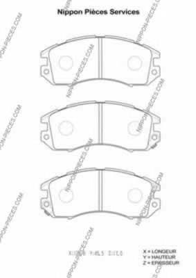 S360U05 NPS pastillas de freno delanteras