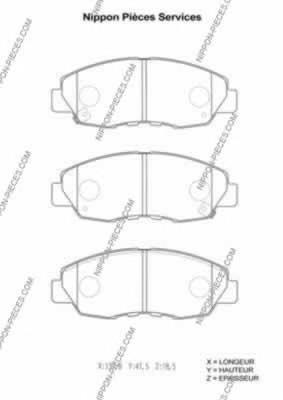 H360A30 NPS pastillas de freno delanteras