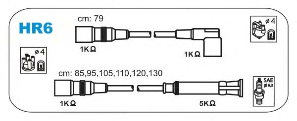 HR6 Janmor juego de cables de encendido