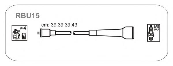 RBU15 Janmor juego de cables de encendido