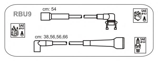 RBU9 Janmor juego de cables de encendido