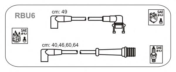 RBU6 Janmor juego de cables de encendido