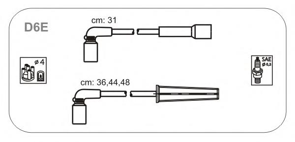 D6E Janmor juego de cables de encendido