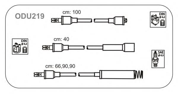 ODU219 Janmor juego de cables de encendido