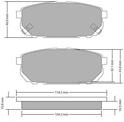 FBP1701 Fremax pastillas de freno traseras