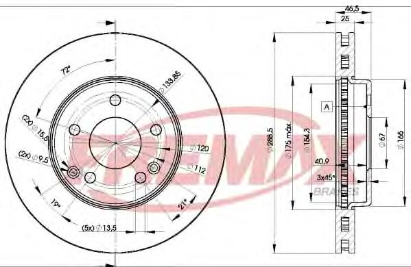 BD0410 Fremax freno de disco delantero