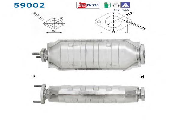 28900M2440 Mitsubishi catalizador