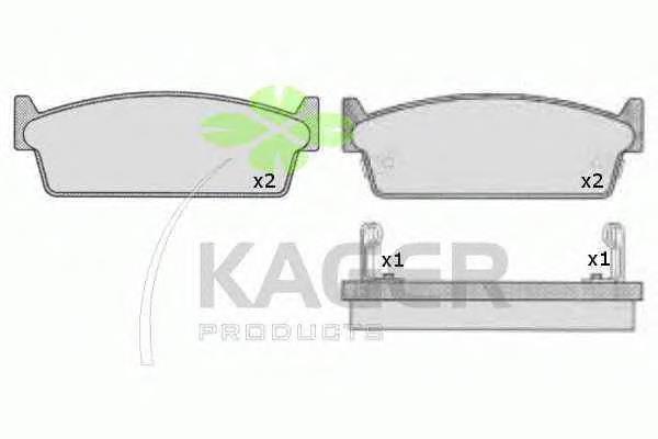 44060V6786 Nissan pastillas de freno traseras