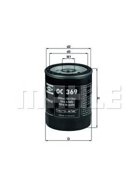 OC369 Mahle Original filtro de aceite