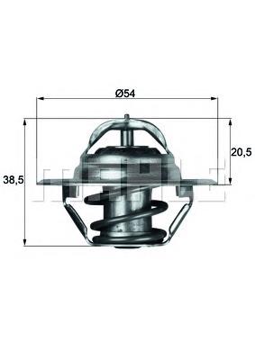 TX 3 83D Mahle Original termostato, refrigerante