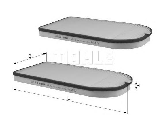 LA613S Mahle Original filtro de habitáculo