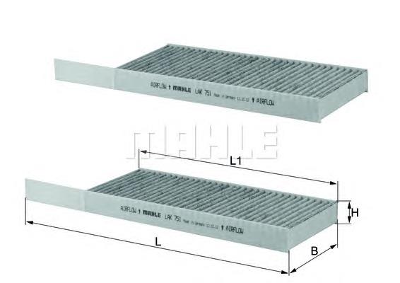 LAK751S Mahle Original filtro de habitáculo