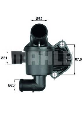 TI3587 Mahle Original termostato, refrigerante