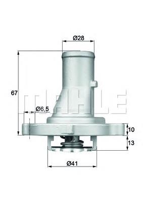 TI6887D Mahle Original termostato, refrigerante