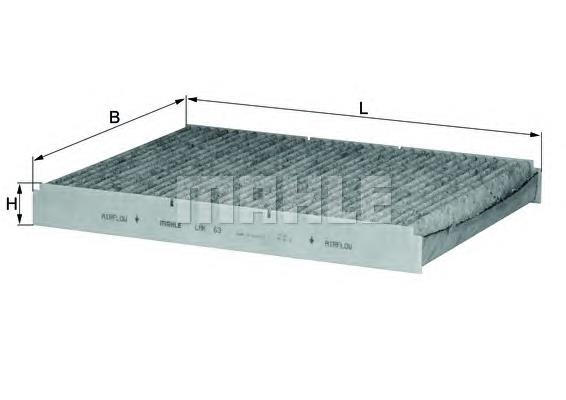 LAK63 Mahle Original filtro de habitáculo