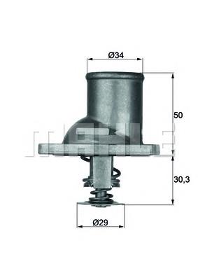 TI 1 83 Mahle Original termostato, refrigerante