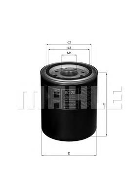 HC28 Mahle Original filtro hidráulico