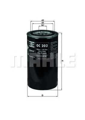 OC202 Mahle Original filtro de aceite