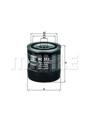 OC313 Mahle Original filtro de aceite