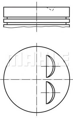  Pistón completo para 1 cilindro, STD para Fiat Regata 138