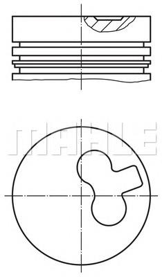 011 29 00 Mahle Original pistón completo para 1 cilindro, std