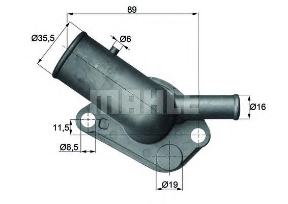 TI 64 87 D Mahle Original termostato, refrigerante