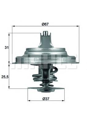 TX 25 71 D Mahle Original termostato, refrigerante